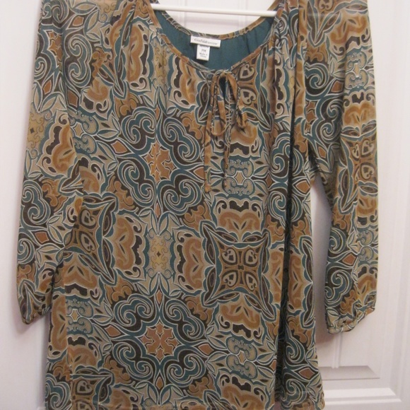 Woman's Top Petite Medium Croft & Barrow - Picture 5 of 5